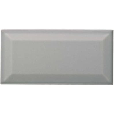 Carreau métro grès cérame gris PIOMBO 7,5x15 cm - 1 m²