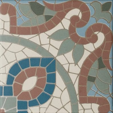 Carrelage effet mosaïque ancienne HACIENDA ROSETTI 15x15 cm - 0,95 m²