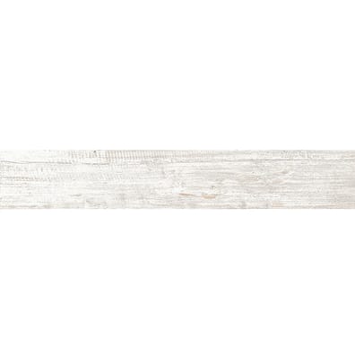 Carrelage imitation parquet blanc vieilli TRIBECA BLANCO ANTI DERAPANT 15x90 cm - 1.08m²