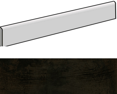 Plinthe aspect bois WAMIN CARBON 9,4X59,3- 17 Unités