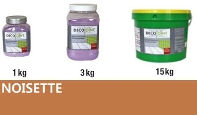Mortier joint carrelage marron ocre noisette Conditionnement 1kg (pot) - As de Carreaux