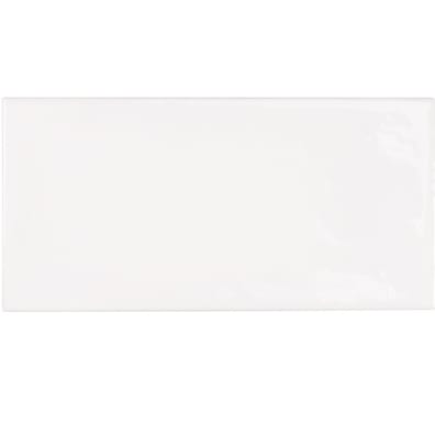 Esprit zellige Faience effet zellige blanche 6.5x13.2 VILLAGE WHITE 25588 - 0.5 m² - As de Carreaux