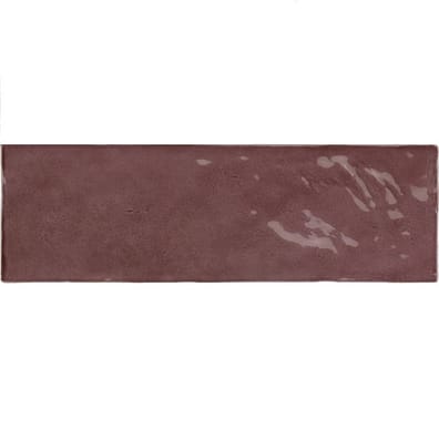 Faïence effet zellige RIVIERA JUNEBERRY 6.5x20 cm - 25844