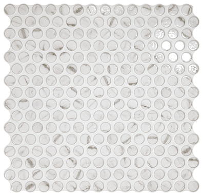 Carrelage déco brillant PANS GLOSSY CALACATTA - 30,9X30,9 - 0,88 m²