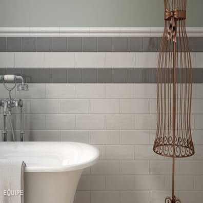 Faience aspect zellige CHANON DARK GREY 7,5x30 - 1 m²