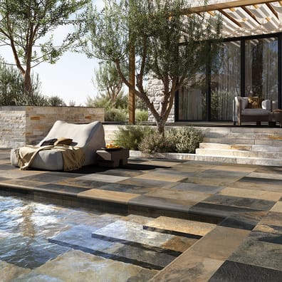 Carrelage piscine GAMBIER POLYCHROME - 60,4x90,6 cm - 1.64 m²