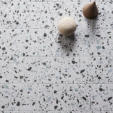 Carrelage aspect terrazzo CANOA BIANCO GRIGIO 18,6X18,6 - 0,45 m²