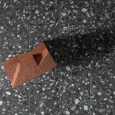 Carrelage aspect terrazzo CANOA NERO PETROLIO 18,6X18,6 - 0,45 m²