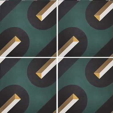 Carreaux de ciment véritable MERRION WAX 2 - 20X20 - 0,48 m²