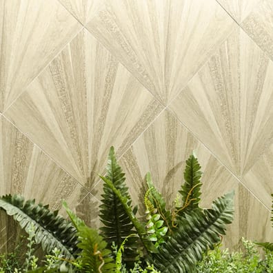 Carrelage aspect bois décoré - KOMI MURLEN-R CREMA 20X20 - 1m²