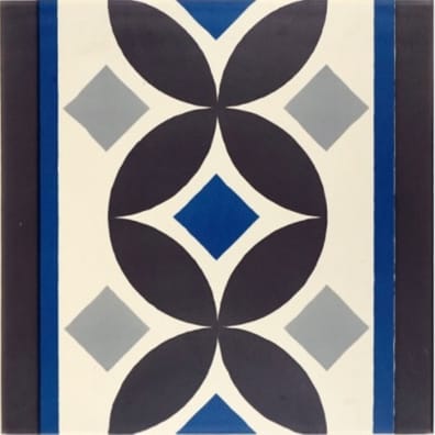 Carrelage imitation ciment bordure 20x20 cm GUELL-2 - 1m²