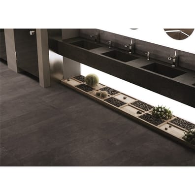 Carrelage imitation ciment MANISE ANTHRACITE R10 - 60X120 - 1,44 m²