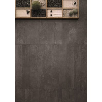 Carrelage imitation ciment MANISE ANTHRACITE R10 - 60X120 - 1,44 m²