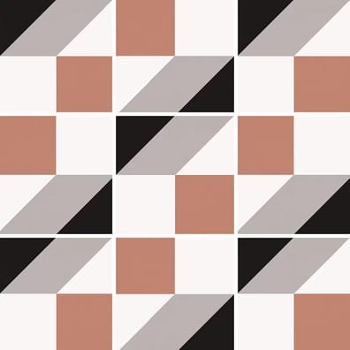 Carrelage aspect ciment BORBOREMA KARO COLD 20X20- 1 m²