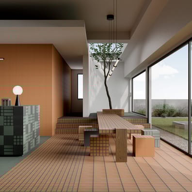 Carrelage uni OPOC3 VERDE COTTO 18,6X18,6 - 0,45 m²