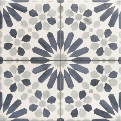 Carrelage effet ciment coloré MAUDRA BLUE NATURAL 44X44 cm- 1.37 M²