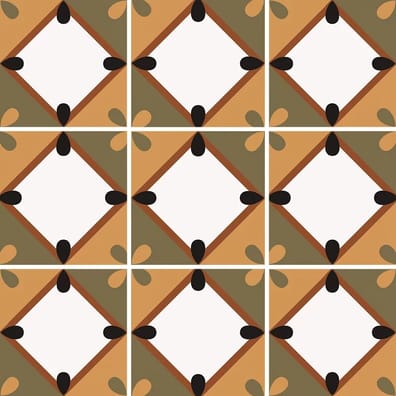 Carrelage aspect ciment BORBOREMA KOROLA WARM 20X20- 1 m²