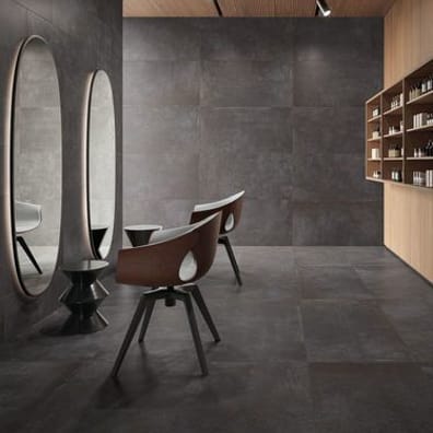 Carrelage imitation ciment NOVATO ANTHRACITE R10 - 30X120 - 1,44 m²