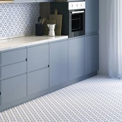 Carrelage pétale ORLY BLUE - 44X44 - 1,37 m²