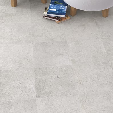 Carrelage imitation ciment 30x30 cm RIBADEO Blanco anti-dérapant R10 - 1.17m²