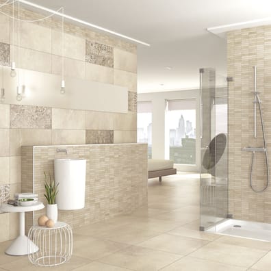 Moderne & grand format Carrelage Avenue beige 60x60 cm - 1.44m² - As de Carreaux