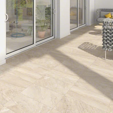 Imitation pierre antidérapant Carrelage moderne BEIGE 30x60 cm WORLD FLYSCH R10 - 1.08m² - As de Carreaux