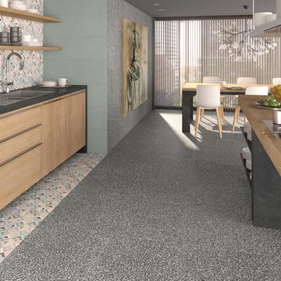 Carrelage imitation béton 30x30 cm Farnese Cemento anti-dérapant R10 - 0.99m²