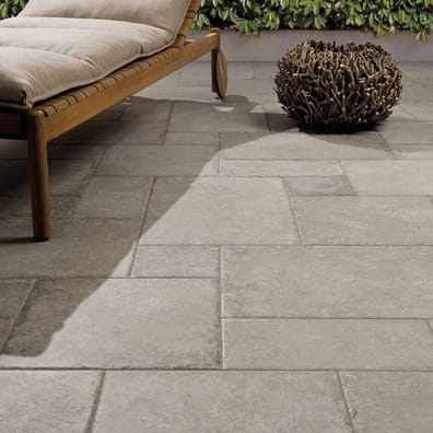 Carrelage grès cérame rectifié effet pierre COSTE GREY 60,4X90,6 - 1,64m²