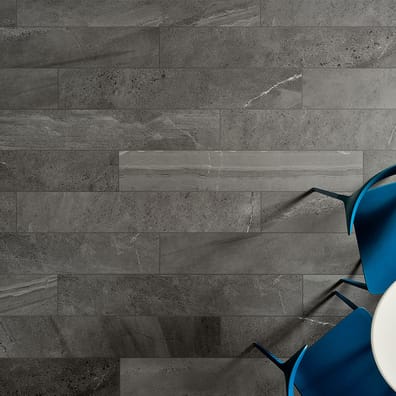 Carrelage grès cérame rectifié imitation pierre de Burlington BUNBURY GRAPHITE 75X149,7 - 1,22m²