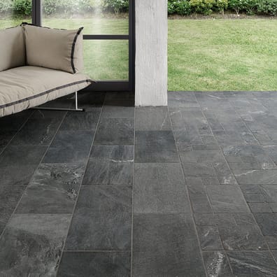 Carrelage grès cérame effet pierre CAIRNS ANTHRACITE 30X60 - 1,08m²