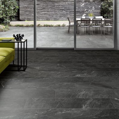 Carrelage grès cérame effet pierre CAIRNS ANTHRACITE 30X60 - 1,08m²