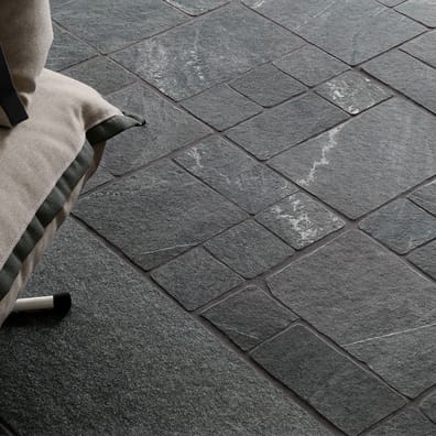 Carrelage grès cérame rectifié effet pierre CAIRNS ANTHRACITE 30X60 - 1,08m²