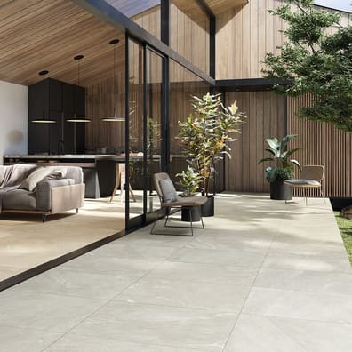 Carrelage brillant rectifié grès cérame effet pierre CAIRNS CORDA 60X60 - 1,44m²