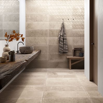 Carrelage grès cérame effet pierre MANDURAH GROUND 40,8X61,4 - 1,25m²