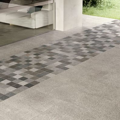 Carrelage grès cérame effet pierre PALMERSTON GREY 75X75 - 1,13m²