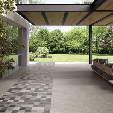 Carrelage grès cérame effet pierre PALMERSTON GREY 75X75 - 1,13m²