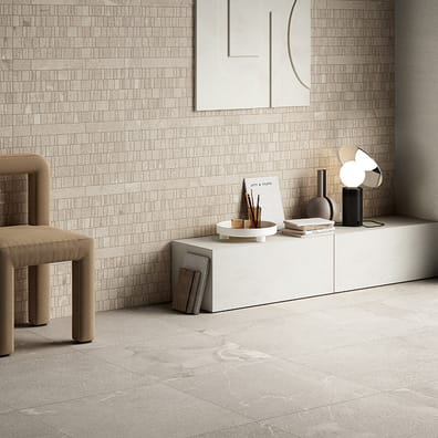 Carrelage grès cérame effet pierre MOUNT GRIGIO CHIARO 30X60 - 1,08m²
