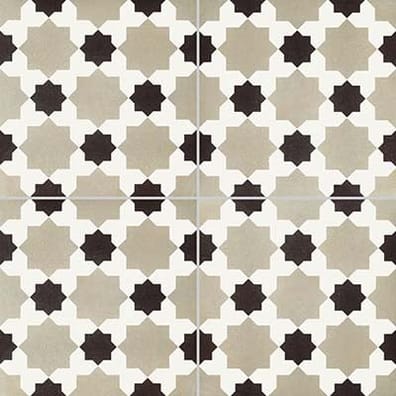 Carrelage effet carreau de ciment REYKJAVIK DECOR 4 - 20X20 - 0,64 m²