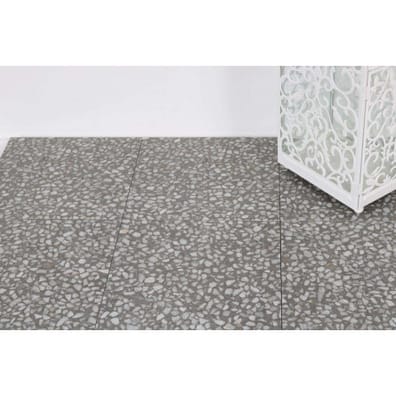 Carrelage imitation Terrazzo Granito 30x30 cm Amalfi Cemento anti-dérapant R10 - 0.99m²