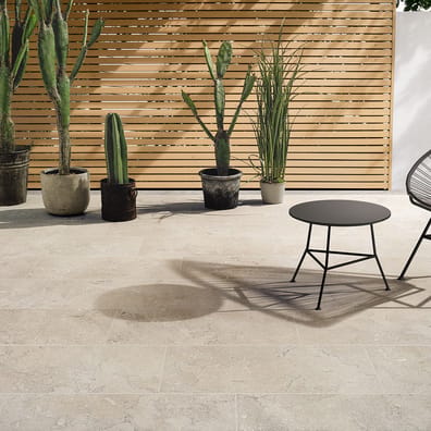 Carrelage grès cérame effet pierre LAROCHE IVORY 20X120 - 1,2m²