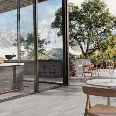 Carrelage effet pierre SKERRIES ANTHRACITE R10 - 60X120 - 1,44 m²