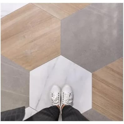 Carrelage grand format HEXAGONO SEINE GRIS 51.9x59.9 cm - 0.93 m²