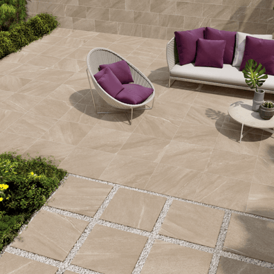Carrelage effet pierre CARY BEIGE R10 - 60X120 - 1,44 m²