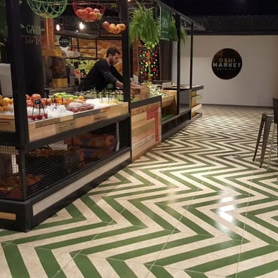 Carrelage imitation parquet Carrelage imitation bois aggloméré NENETS Vert 59.3X59.3 cm - 1.06 m² - As de Carreaux