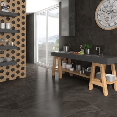 Carrelage pleine masse rectifié FLINS SPR GRAFITO 59,3x59,3- 1,06 m²