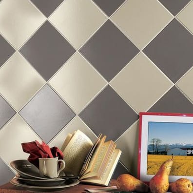 Carreaux de ciment véritables Carreau de ciment damier gris et blanc 20x20 cm ref310-1 - 0.48m² - As de Carreaux