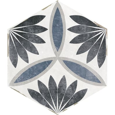 Carrelage tomette 14x16 cm CAMBRIDGE DECOR NORA - 0.50 m²