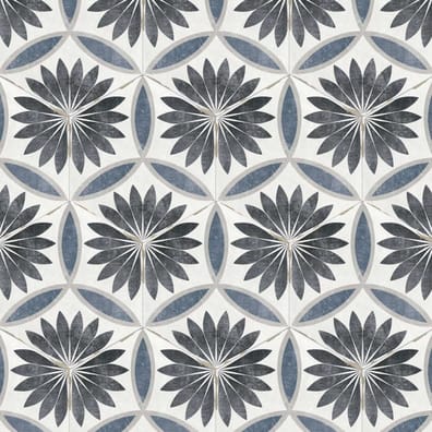 Carrelage tomette 14x16 cm CAMBRIDGE DECOR NORA - 0.50 m²