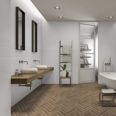 SATEN BLANCO TOBLER - 35X90 - 1,58 m²