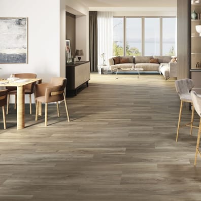 Carrelage imitation parquet ANTI DERAPANT rectifié vieilli mat 20x120 BELFAST WALNUT - 1.20 m²